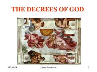 THE DECREES OF GOD