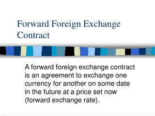 deal contingent fx forward