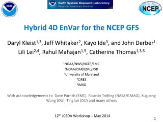 Hybrid 4D EnVar for the NCEP GFS