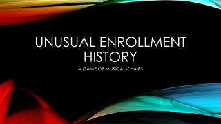 Unusual enrollment history