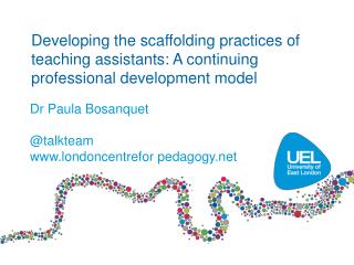 Dr Paula Bosanquet @ talkteam londoncentrefor pedagogy