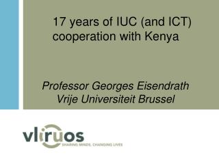 17 years of IUC (and ICT) cooperation with Kenya