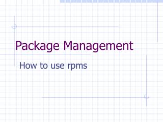 Package Management