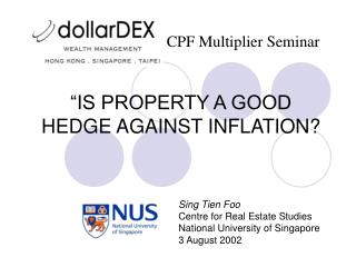 “IS PROPERTY A GOOD HEDGE AGAINST INFLATION?