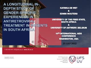 KATINKA DE WET &amp; EDWIN WOUTERS UNIVERSITY OF THE FREE STATE, SOUTH AFRICA &amp;
