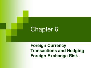 hedging foreign exchange risk case study