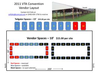 2011 VTA Convention Vendor Layout