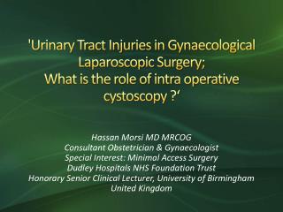 Hassan Morsi MD MRCOG Consultant Obstetrician &amp; Gynaecologist