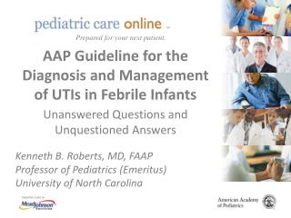 AAP Guideline for the Diagnosis and Management of UTIs in Febrile Infants