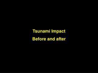 Tsunami Impact Before and after