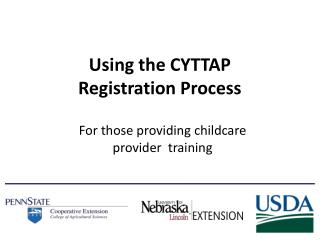 Using the CYTTAP Registration Process