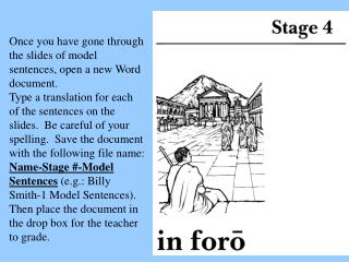Once you have gone through the slides of model sentences, open a new Word document.