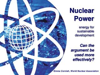 Nuclear Power energy for sustainable development