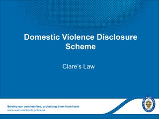 Domestic Violence Disclosure Scheme