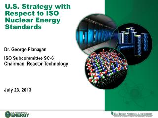 U.S. Strategy with Respect to ISO Nuclear Energy Standards