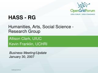 HASS - RG Humanities, Arts, Social Science - Research Group