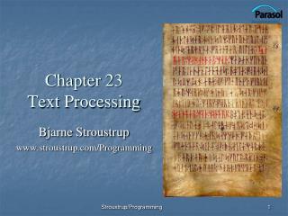 Chapter 23 Text Processing