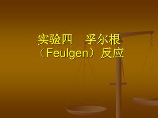 实验四 孚尔根 （ Feulgen ） 反应