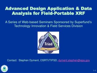 Advanced Design Application &amp; Data Analysis for Field-Portable XRF