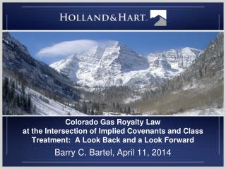 Barry C. Bartel, April 11, 2014