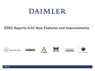 DDEC Reports 8.02 New Features and Improvements