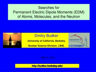 Searches for Permanent Electric Dipole Moments (EDM) of Atoms, Molecules, and the Neutron