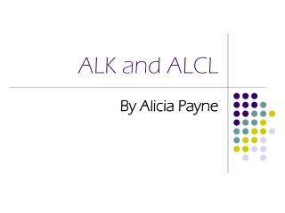 ALK and ALCL