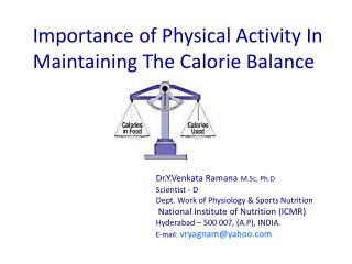 Importance of Physical Activity In Maintaining The Calorie Balance