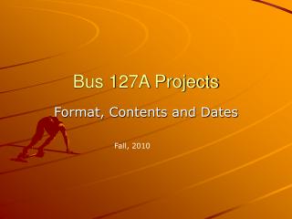 Bus 127A Projects