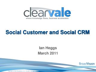 Social Customer and Social CRM