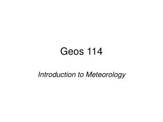 Geos 114
