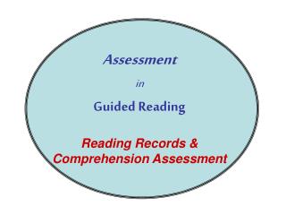 Assessment in Guided Reading Reading Records &amp; Comprehension Assessment