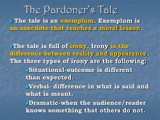 The Pardoner’s Tale
