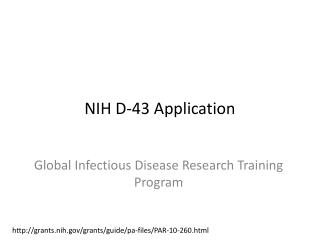 NIH D-43 Application