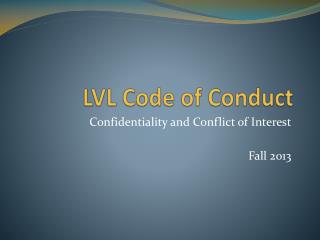 LVL Code of Conduct