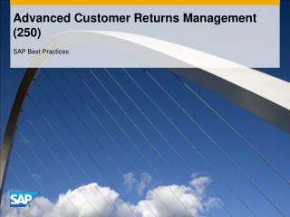 Advanced Customer Returns Management (250)