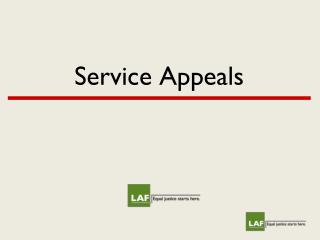 Service Appeals