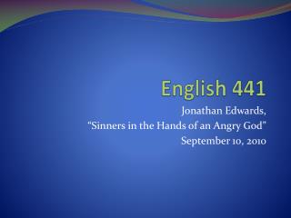 English 441