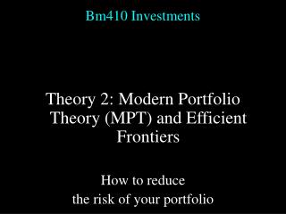 Bm410 Investments
