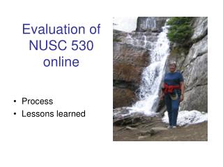 Evaluation of NUSC 530 online