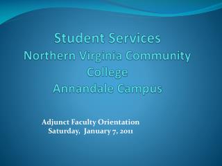 Student Services Northern Virginia Community College Annandale Campus