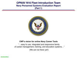 CNP’s vision for online Navy Career Tools