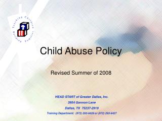 Child Abuse Policy