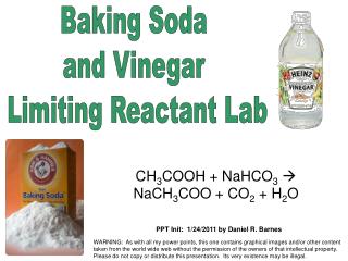 Baking Soda and Vinegar Limiting Reactant Lab