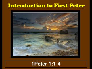 Introduction to First Peter