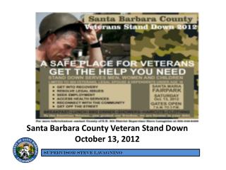 Santa Barbara County Veteran Stand Down October 13, 2012