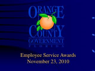 Employee Service Awards November 23, 2010