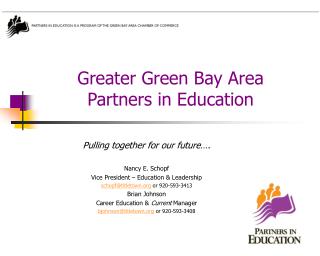 Greater Green Bay Area Partners in Education