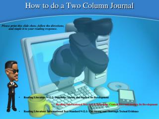 How to do a Two Column Journal