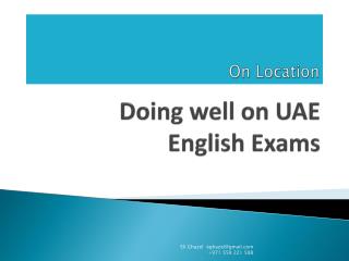 Doing well on UAE English Exams